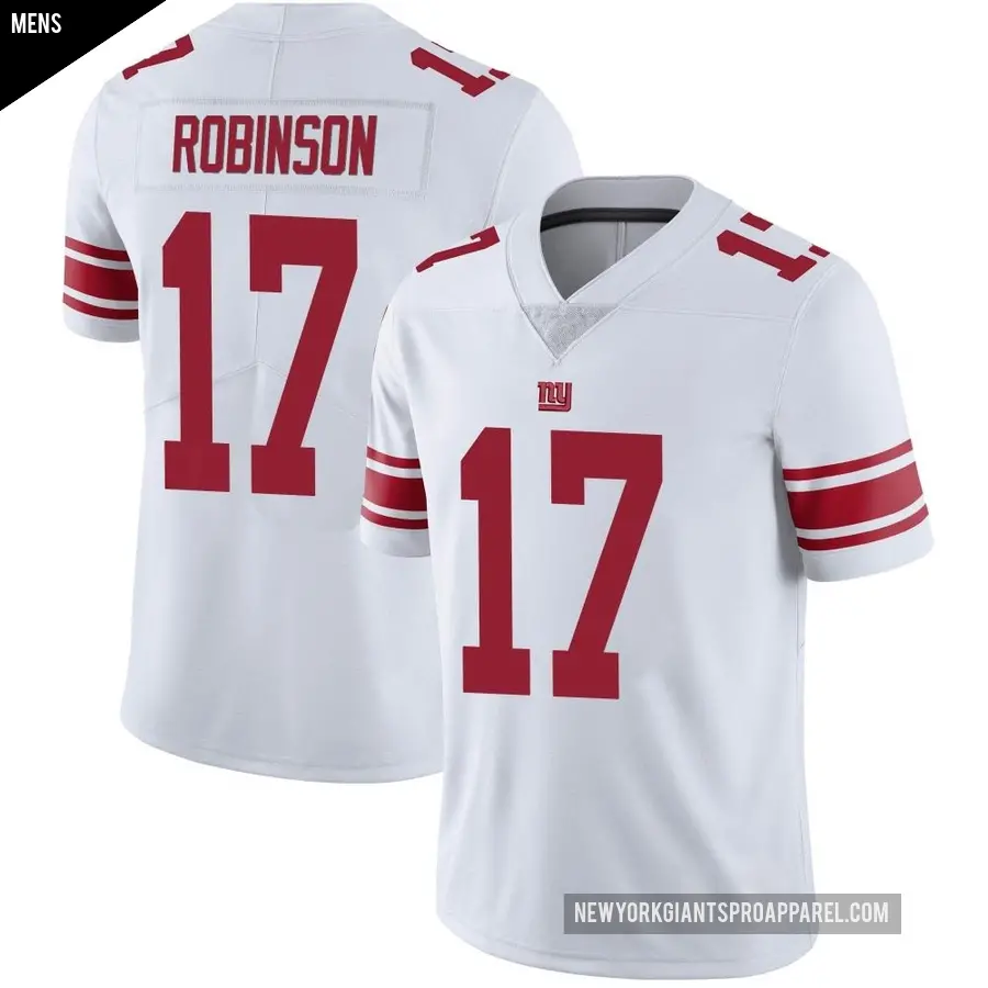 Men's New York Giants ＃17 Wan'Dale Robinson White Limited Vapor Untouchable Jersey