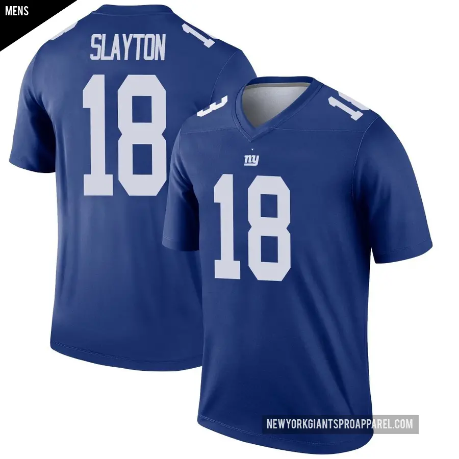 Men's New York Giants ＃18 Darius Slayton Royal Legend Jersey