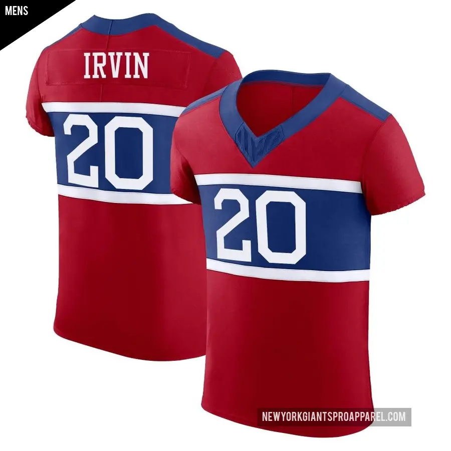Men's New York Giants ＃20 Monte Irvin Red Elite Century Alternate Vapor F.U.S.E. Jersey