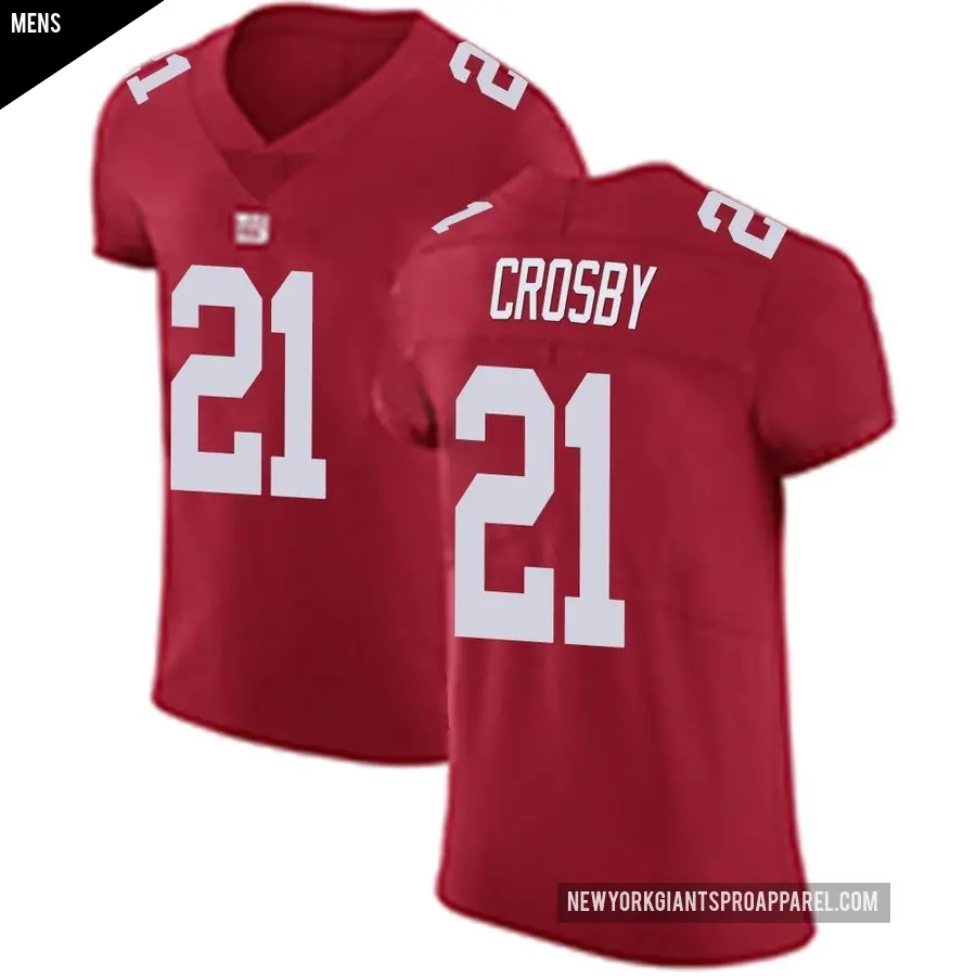 Men's New York Giants ＃21 Mason Crosby Red Elite Alternate Vapor Untouchable Jersey
