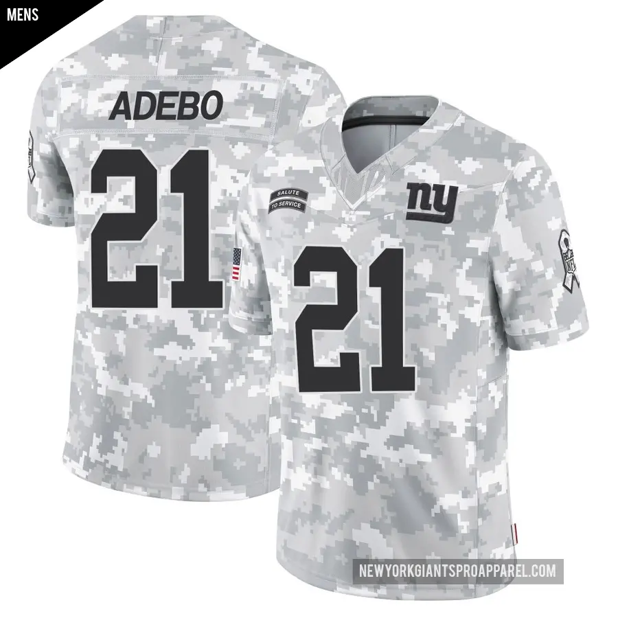 Men's New York Giants ＃21 Paulson Adebo Arctic Camo Limited 2024 Salute to Service Jersey
