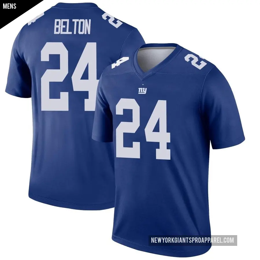 Men's New York Giants ＃24 Dane Belton Royal Legend Jersey