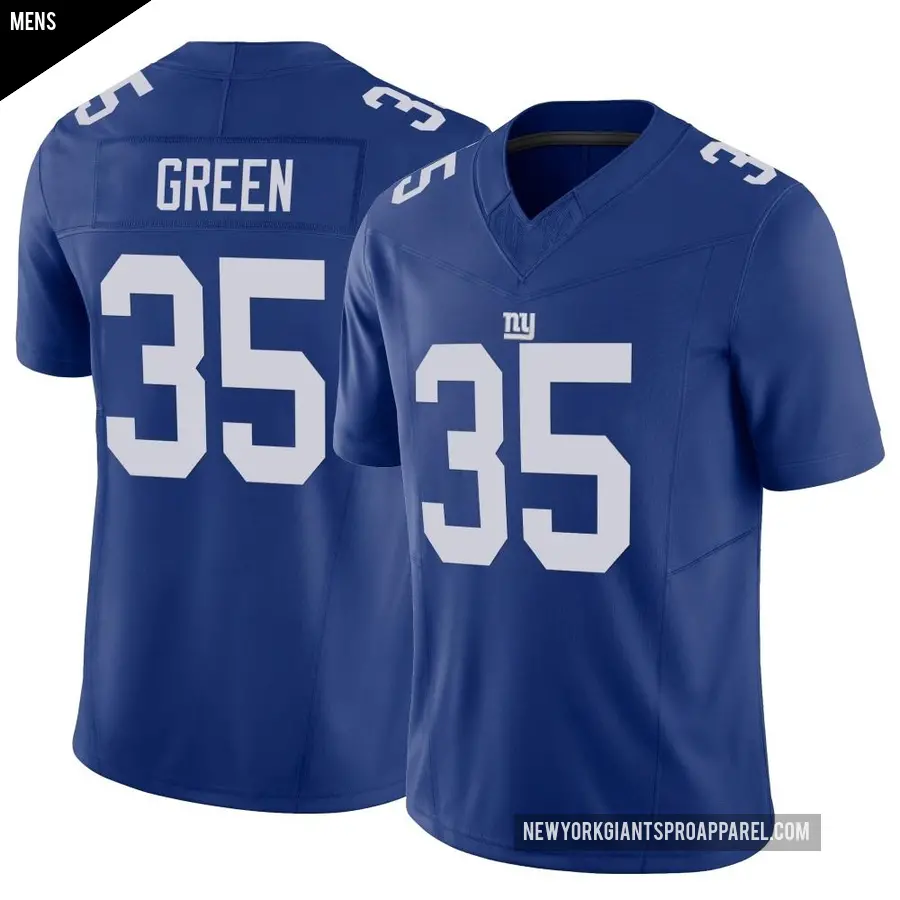Men's New York Giants ＃35 Art Green Royal Limited Vapor F.U.S.E. Jersey