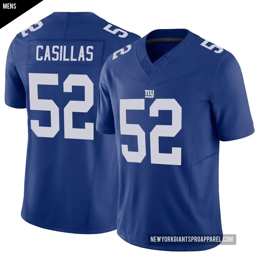 Men's New York Giants ＃52 Jonathan Casillas Royal Limited Vapor F.U.S.E. Jersey