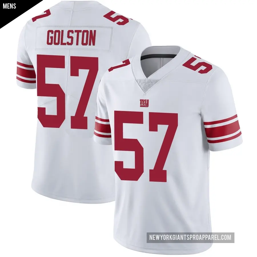 Men's New York Giants ＃57 Chauncey Golston White Limited Vapor Untouchable Jersey