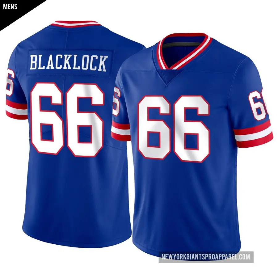 Men's New York Giants ＃66 Ross Blacklock Limited Classic Vapor Jersey