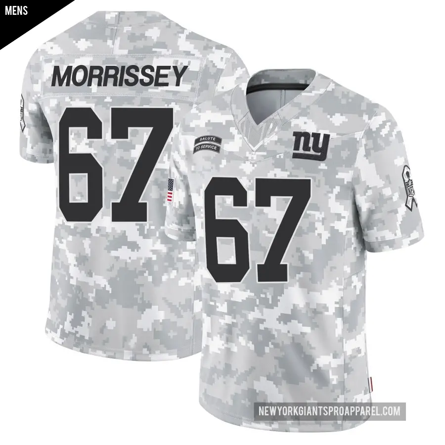 Men's New York Giants ＃67 Jimmy Morrissey Arctic Camo Limited 2024 Salute to Service Jersey