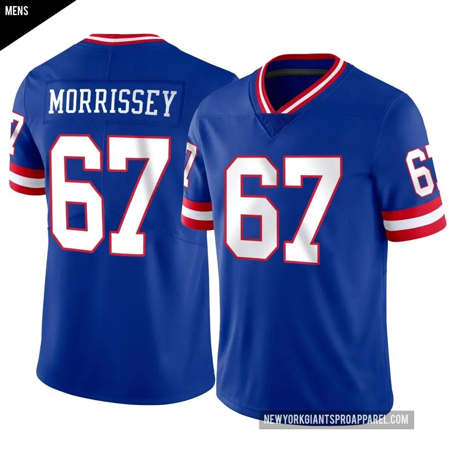 Men's New York Giants ＃67 Jimmy Morrissey Limited Classic Vapor Jersey