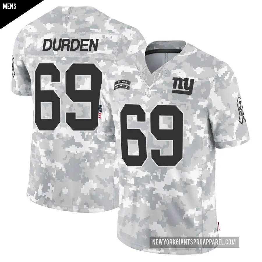 Men's New York Giants ＃69 Cory Durden Arctic Camo Limited 2024 Salute to Service Jersey