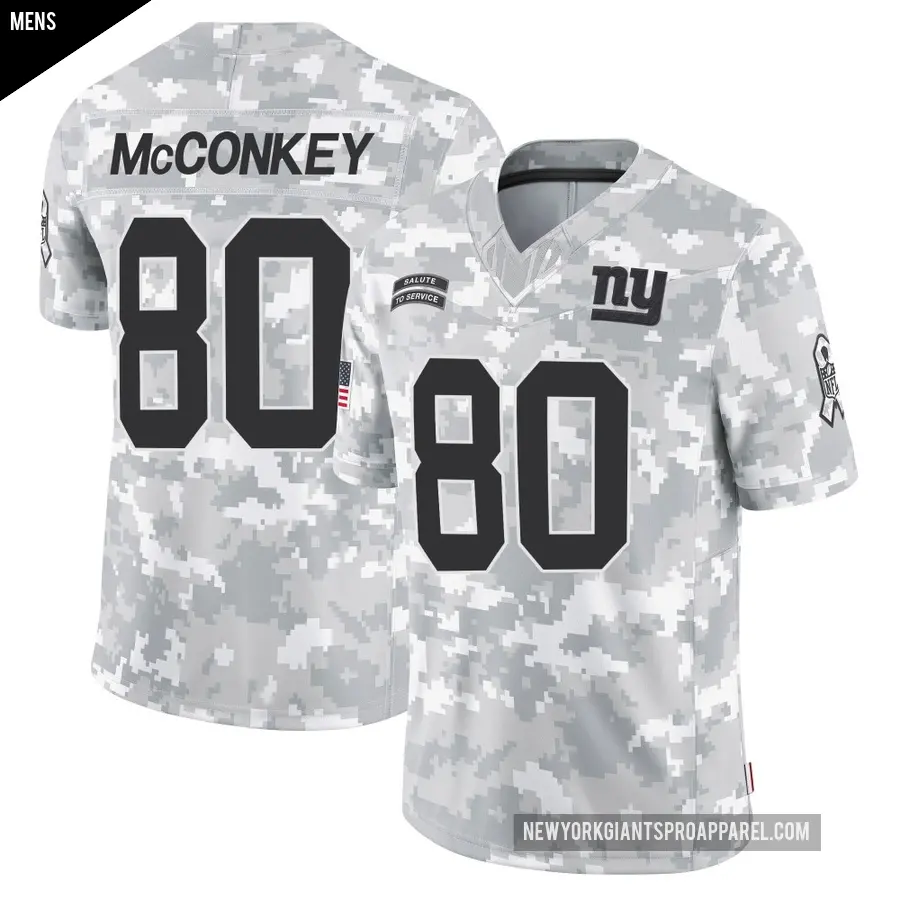 Men's New York Giants ＃80 Phil McConkey Arctic Camo Limited 2024 Salute to Service Jersey