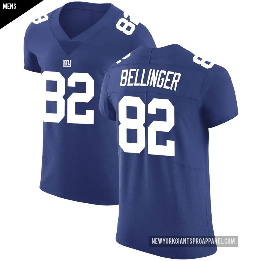Men's New York Giants ＃82 Daniel Bellinger Royal Elite Team Color Vapor Untouchable Jersey