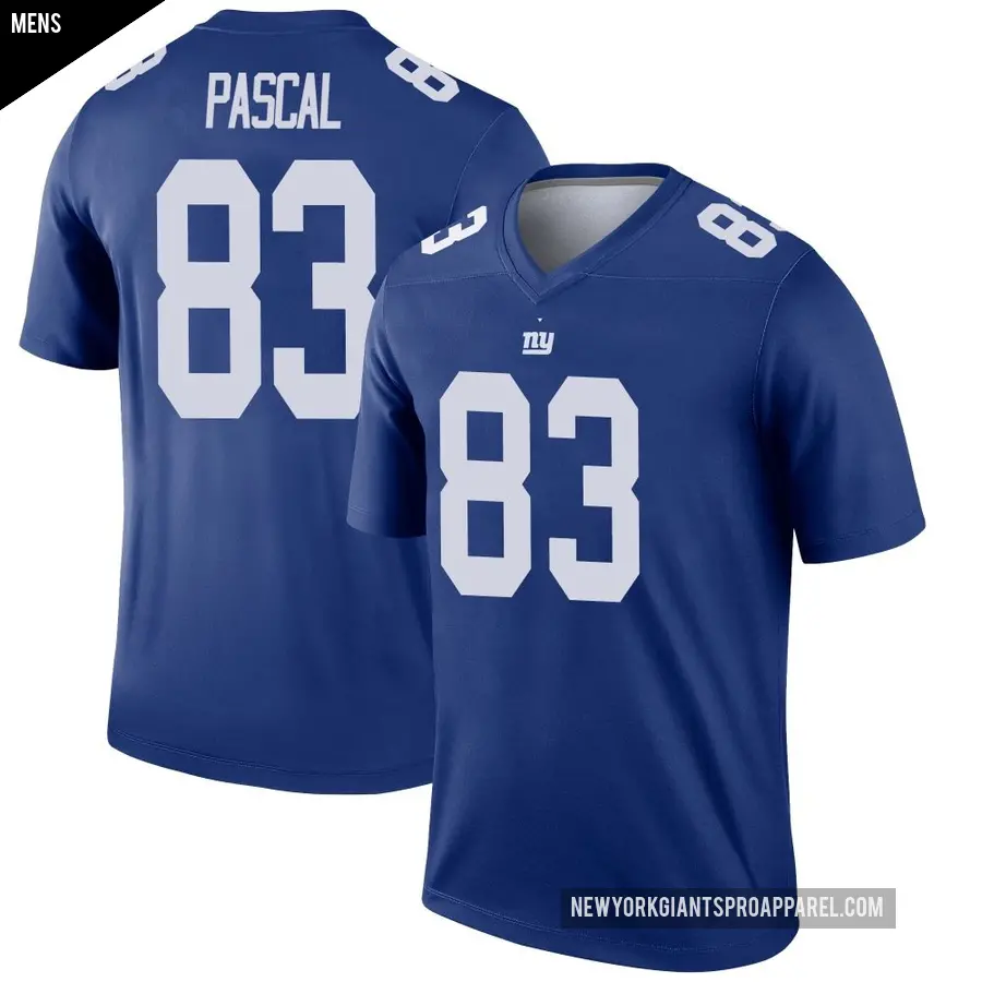 Men's New York Giants ＃83 Zach Pascal Royal Legend Jersey