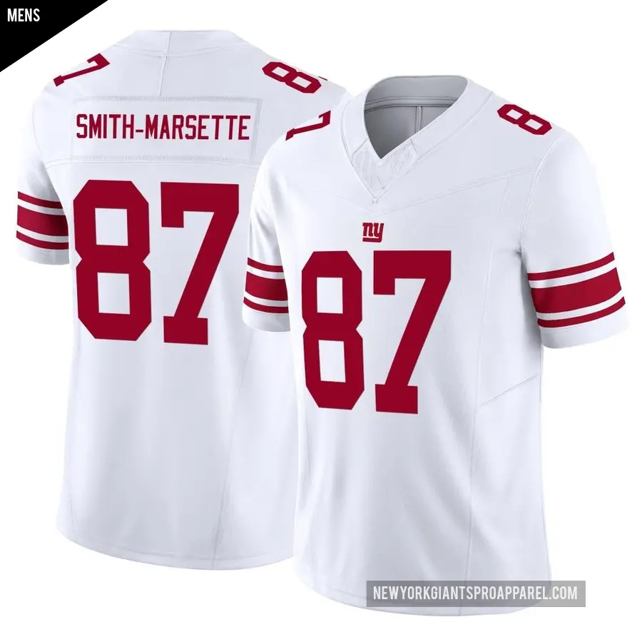 Men's New York Giants ＃87 Ihmir Smith-Marsette White Limited Vapor F.U.S.E. Jersey