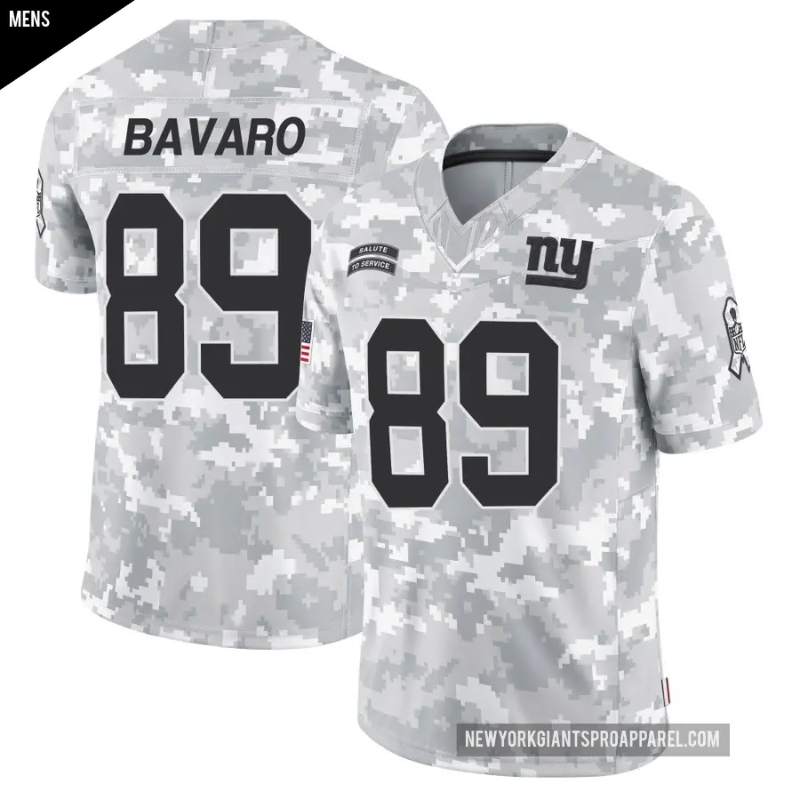 Men's New York Giants ＃89 Mark Bavaro Arctic Camo Limited 2024 Salute to Service Jersey