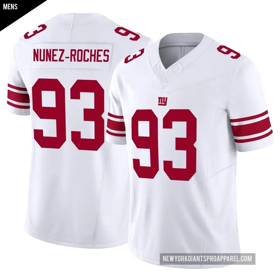 Men's New York Giants ＃93 Rakeem Nunez-Roches White Limited Vapor F.U.S.E. Jersey