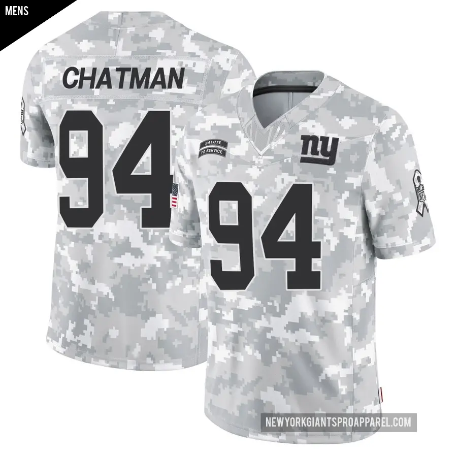 Men's New York Giants ＃94 Elijah Chatman Arctic Camo Limited 2024 Salute to Service Jersey