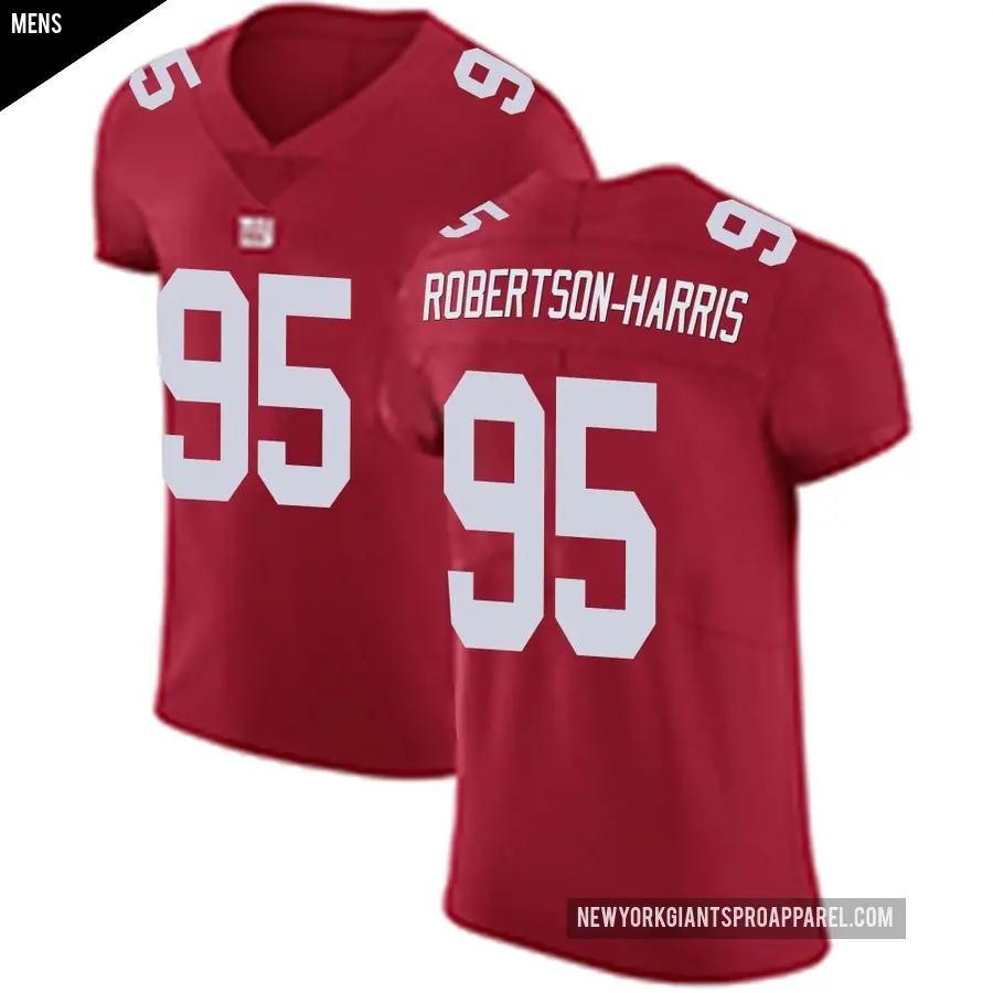Men's New York Giants ＃95 Roy Robertson-Harris Red Elite Alternate Vapor Untouchable Jersey
