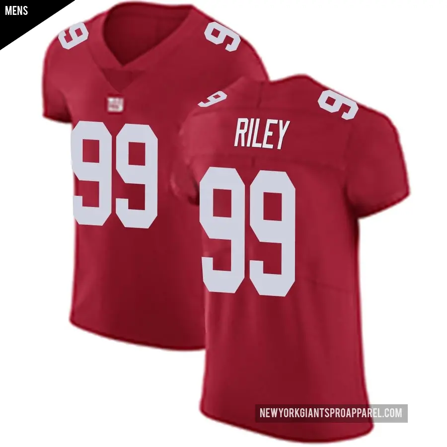 Men's New York Giants ＃99 Jordon Riley Red Elite Alternate Vapor Untouchable Jersey