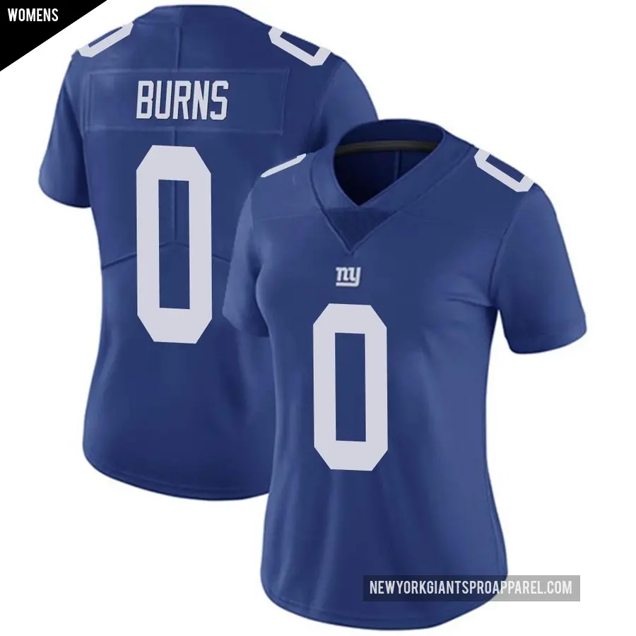 Women's New York Giants ＃0 Brian Burns Royal Limited Team Color Vapor Untouchable Jersey