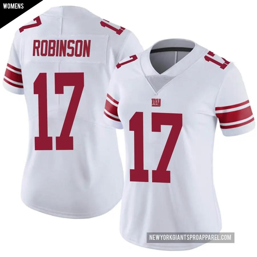 Women's New York Giants ＃17 Wan'Dale Robinson White Limited Vapor Untouchable Jersey