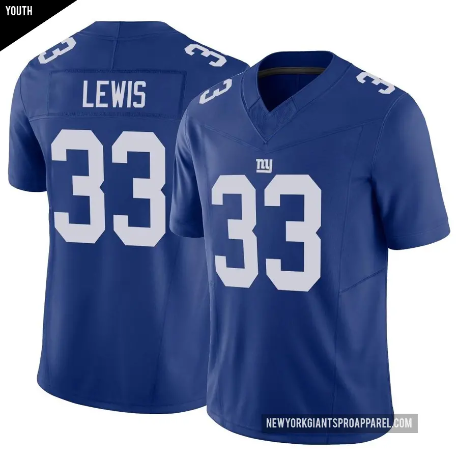 Youth New York Giants ＃33 Dion Lewis Royal Limited Vapor F.U.S.E. Jersey