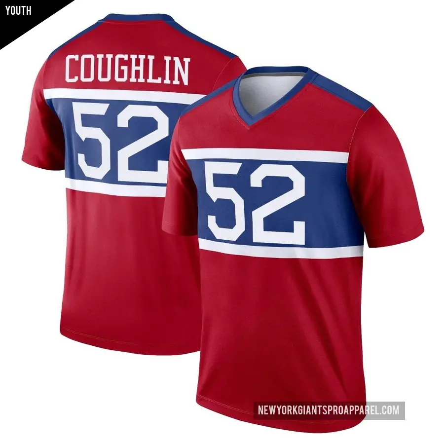 Youth New York Giants ＃52 Carter Coughlin Red Legend Century Alternate Jersey