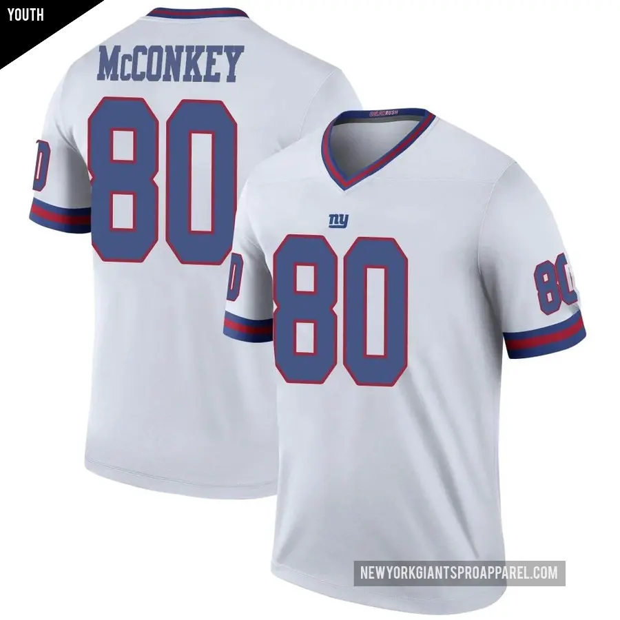 Youth New York Giants ＃80 Phil McConkey White Legend Color Rush Jersey