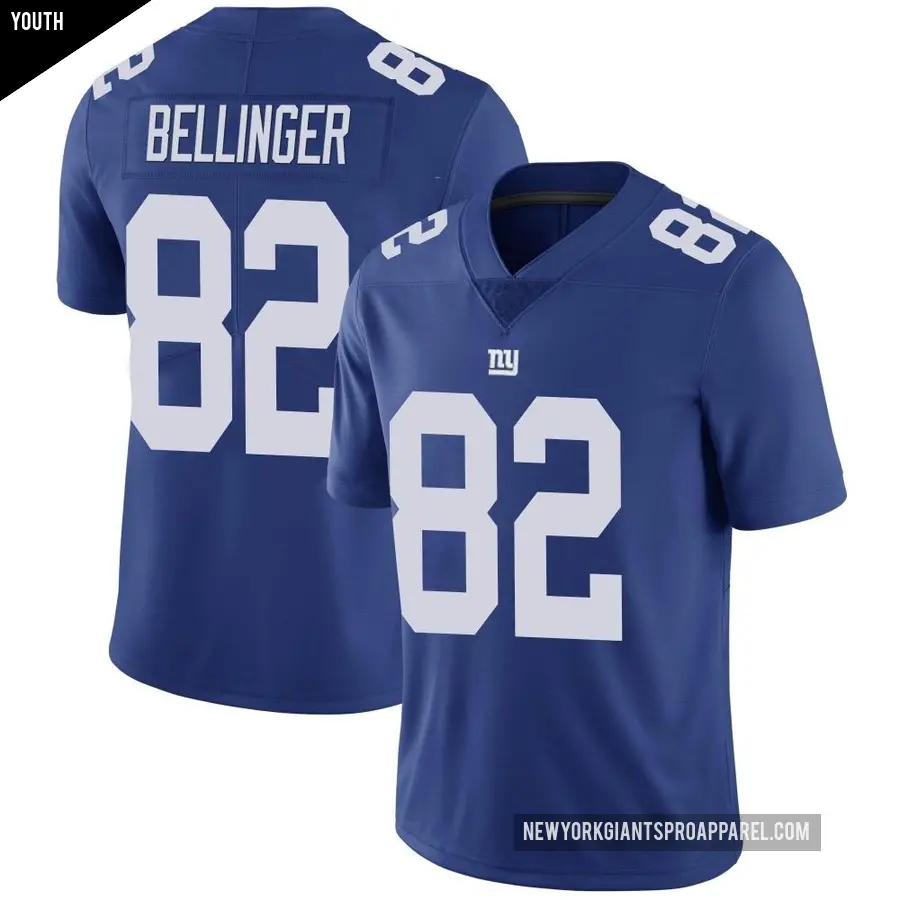 Youth New York Giants ＃82 Daniel Bellinger Royal Limited Team Color Vapor Untouchable Jersey