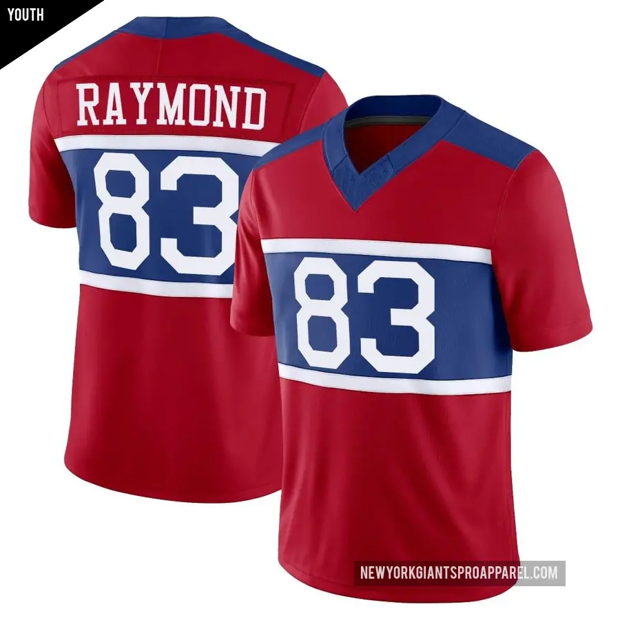Youth New York Giants ＃83 Kalif Raymond Red Limited Century Alternate Vapor F.U.S.E. Jersey