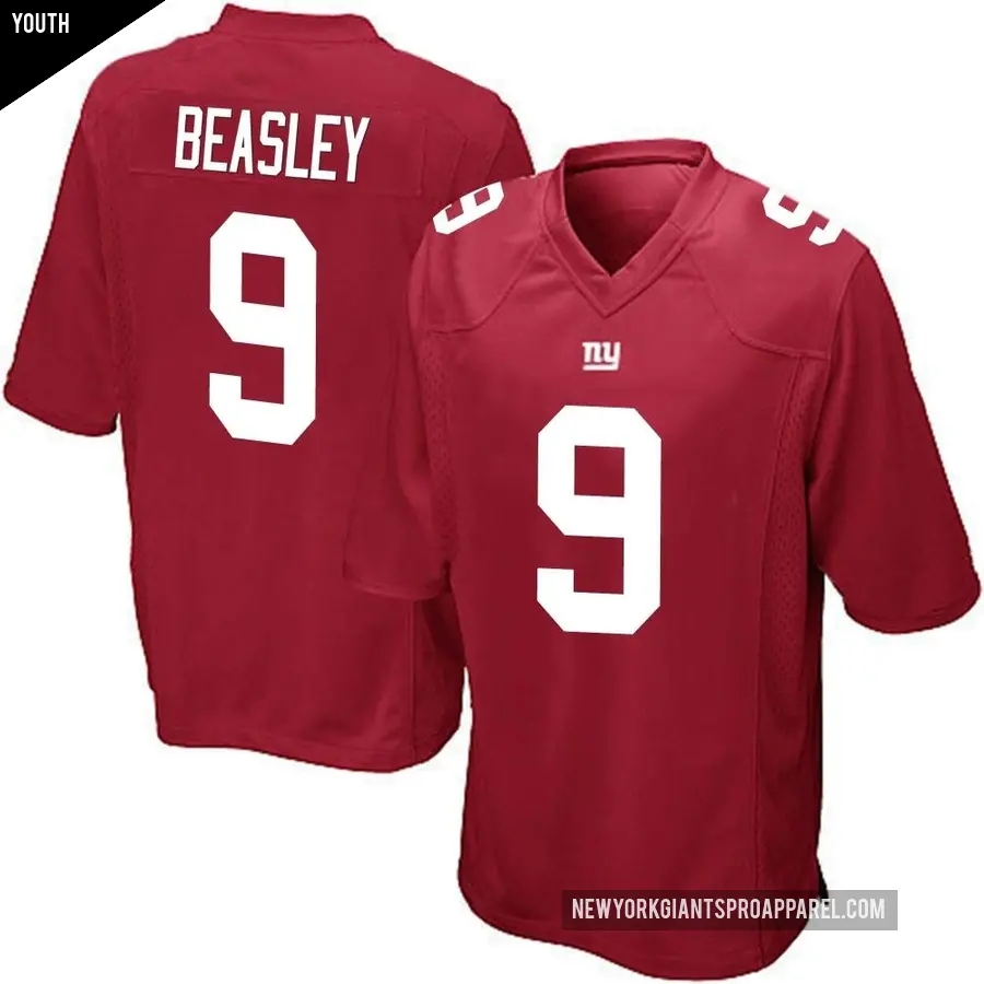 Youth New York Giants ＃9 Cole Beasley Red Game Alternate Jersey