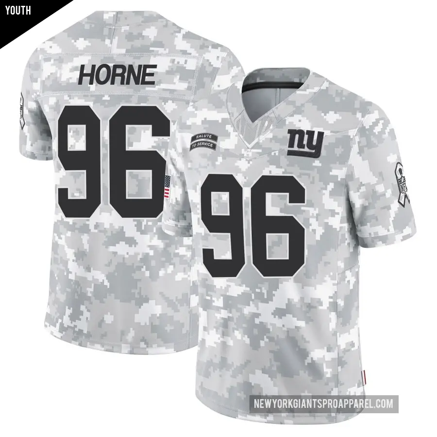 Youth New York Giants ＃96 Timmy Horne Arctic Camo Limited 2024 Salute to Service Jersey