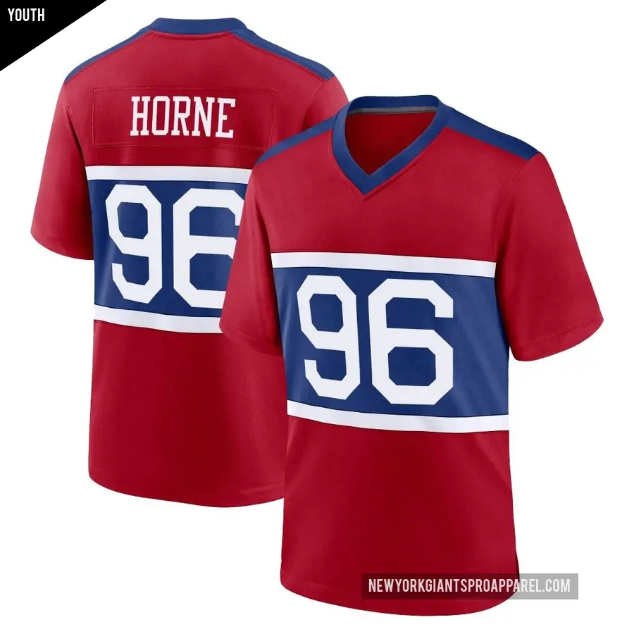 Youth New York Giants ＃96 Timmy Horne Red Game Century Alternate Jersey